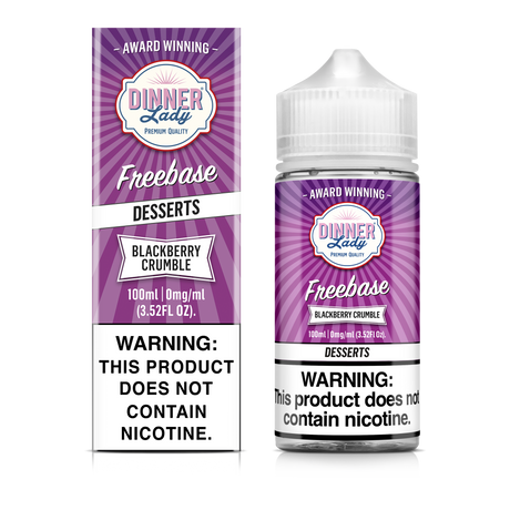 Blackberry Crumble Freebase E-Liquid 100ML - Dinner Lady