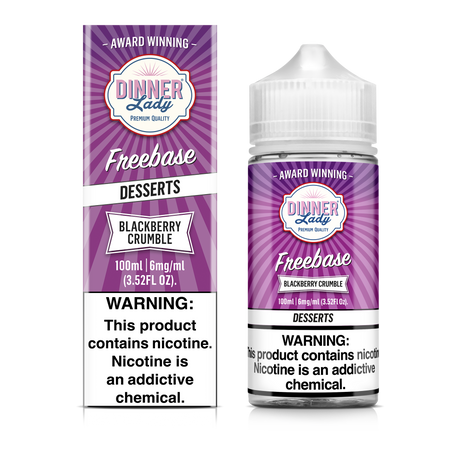 Blackberry Crumble Freebase E-Liquid 100ML - Dinner Lady