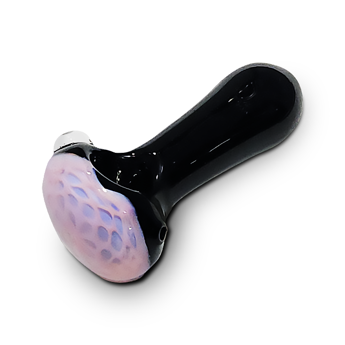 Black w/ Honeycomb - Glass Hand Pipe