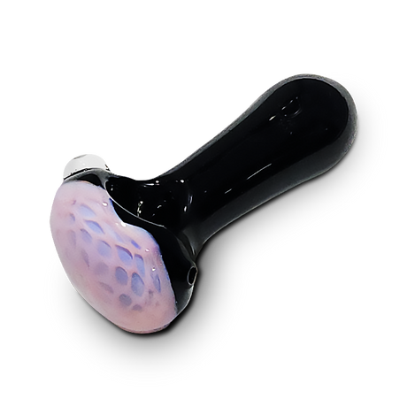 Black w/ Honeycomb - Glass Hand Pipe