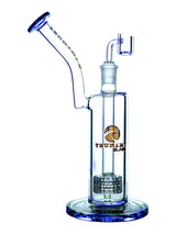 Blue 11" Tsunami Shower Head Concentrate Water Pipe