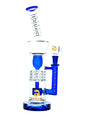 Blue 12" Tsunami Shower Head Grenade Water Pipe