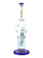 Blue 13" Tsunami Concentrate Rig Shower Head Swiss Recycler WP