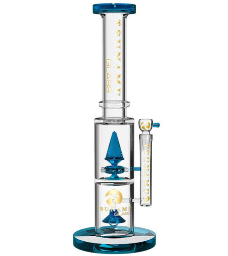 Blue 15" Tsunami UFO Pyramid Sprinkler Water Pipe