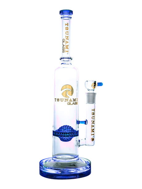 Blue 16" Tsunami UFO Perc Water Pipe