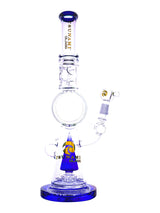 Blue 18" Tsunami Sprinkler Donut Water Pipe