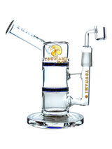 Blue 9" Tsunami Side Neck Honey Turbine Concentrate Rig