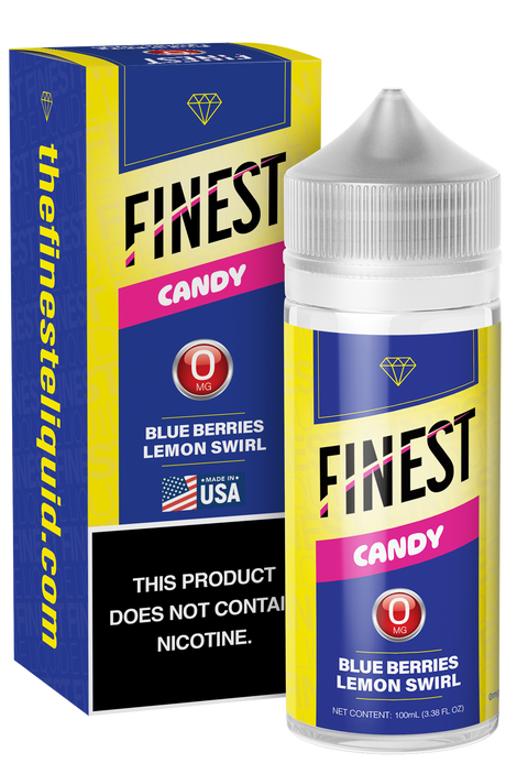 Blue Berries Lemon Swirl Freebase E-Liquid Candy Edition 100ML - The Finest