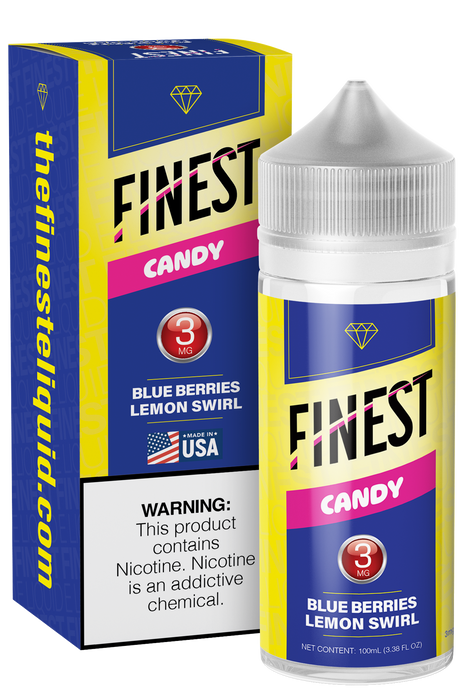Blue Berries Lemon Swirl Freebase E-Liquid Candy Edition 100ML - The Finest
