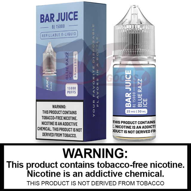 Blue Razz Ice Salt Nic E-Juice 30ML - Bar Club  