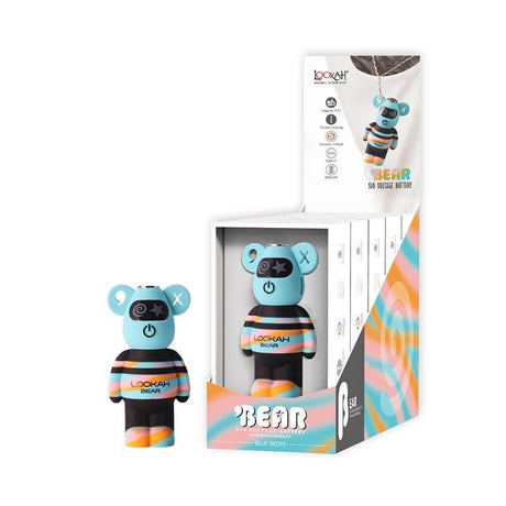 Blue Tie-Dye Bear Vape Battery - Lookah
