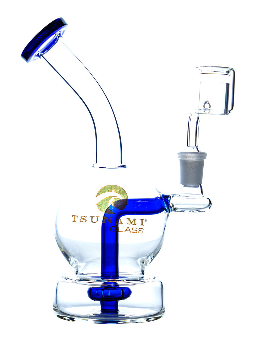 Blue Tsunami 7" Showerhead Concentrate Water Pipe