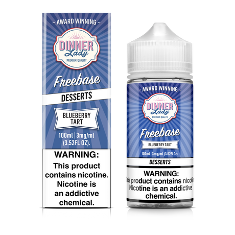 Blueberry Tart Freebase E-Liquid 100ML - Dinner Lady