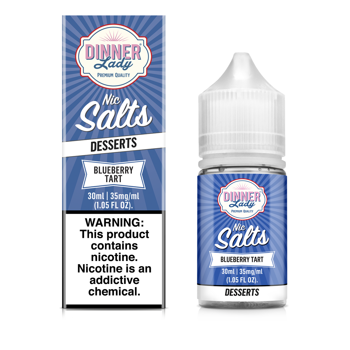 Blueberry Tart Salt Nic E-Liquid 30ML - Dinner Lady
