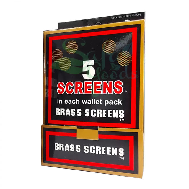 Brass Glass Handpipe Screens - Box of 100 Display