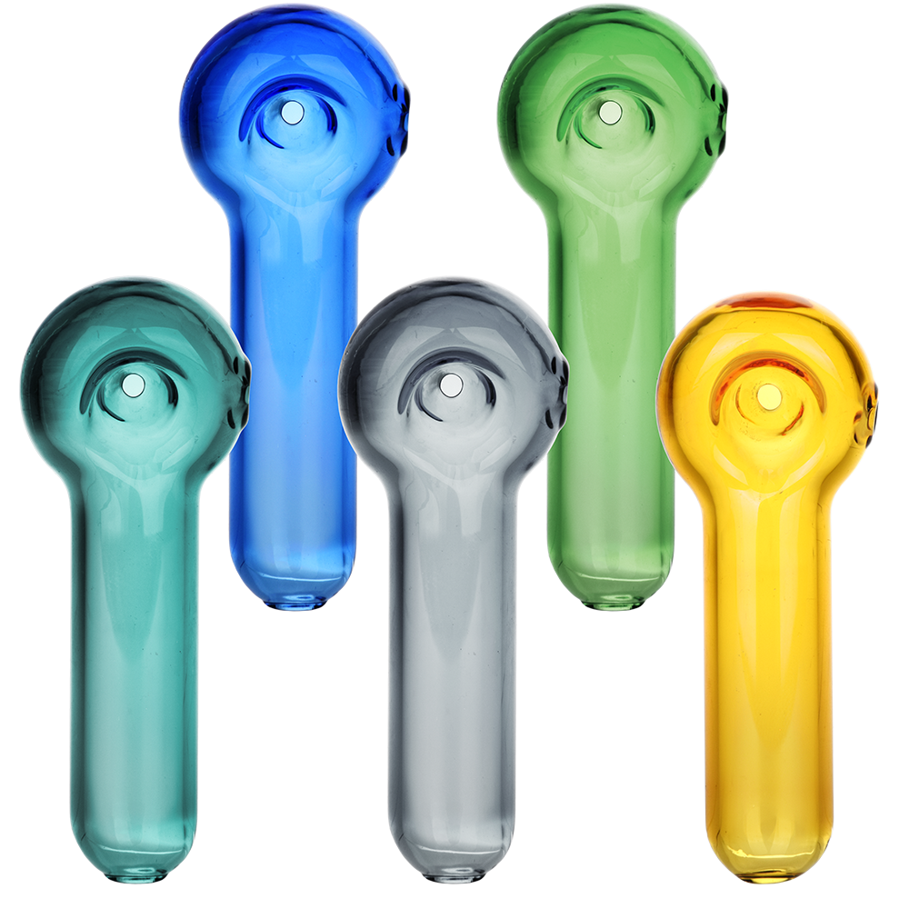 Bright Bubble 3.25" Glass Spoon Pipe – Asst. Colors (5PC)