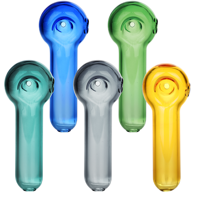 Bright Bubble 3.25" Glass Spoon Pipe – Asst. Colors (5PC)
