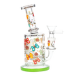 Butterflies 6.25" Salutations Kitty Glass Water Pipe 14mm F