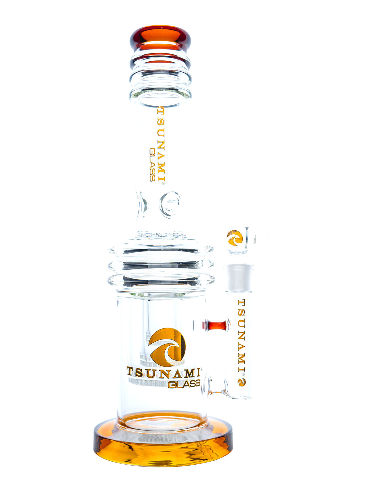 17" Tsunami Heart Style Triple Honeycomb Water Pipe