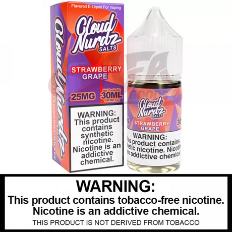Cloud Nurdz Salts 30ML - Salt Nic Bottles - Tobacco Free Nicotine