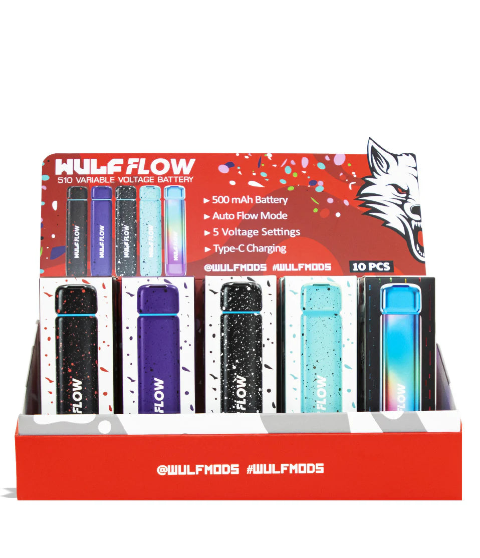 Flow 510 Thread Battery - Assorted Colors [10PK] - Wulf
