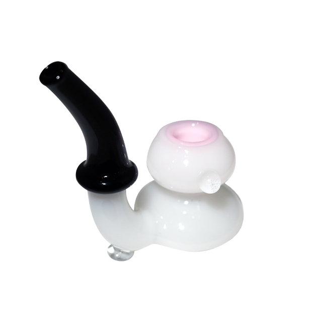 Glass Hand Pipe Pastel Standing Design