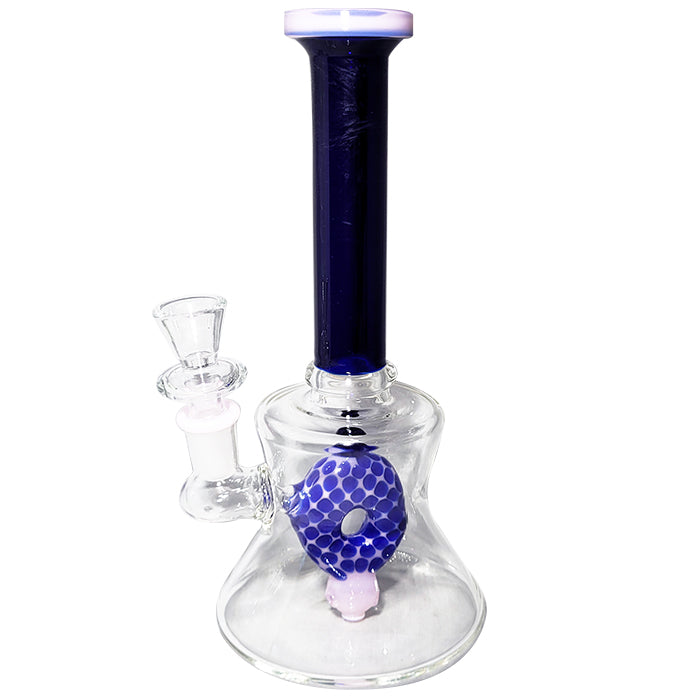 Glass Water Pipe Donut Percolator Design