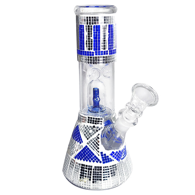 Glass Water Pipe Mosaic Beaker Design
