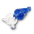 Glitter Hand Pipe w/ Clear Bowl