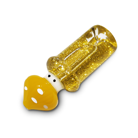 Glitter Mushroom Hand Pipe w/ Eyes