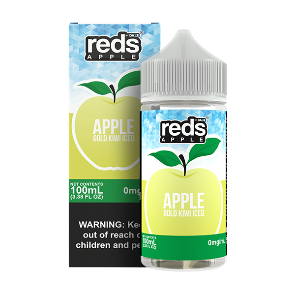 Gold Kiwi Iced FB E-Liquid 100ML - Reds Apple