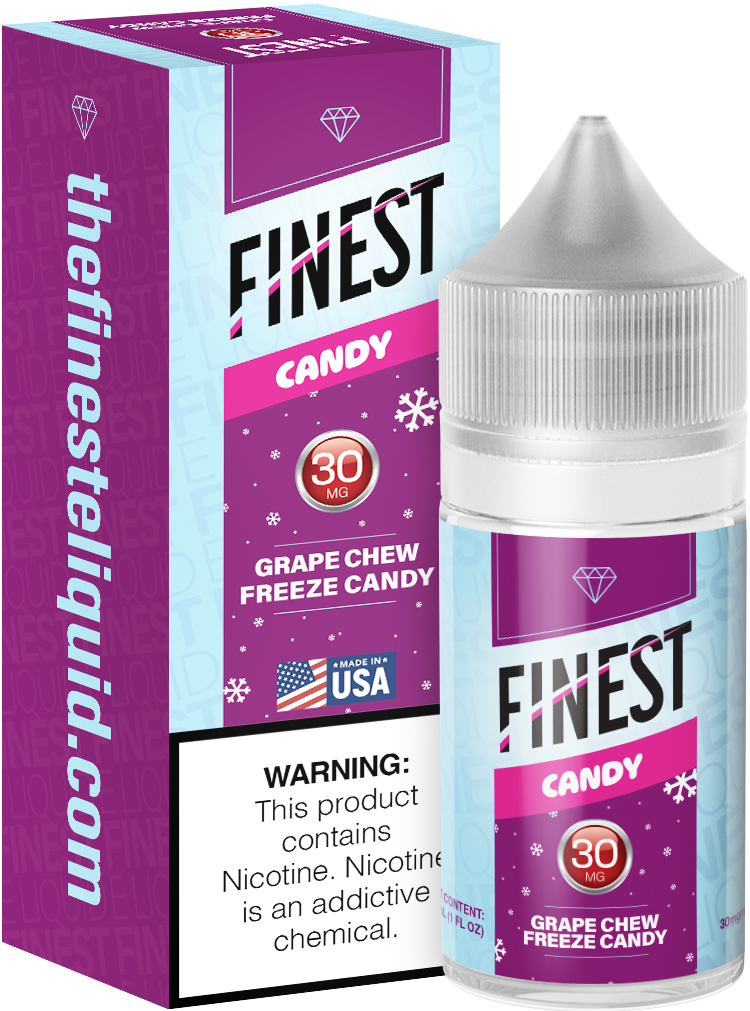 Grape Chew Freeze Candy Salt Nic E-Liquid Candy Edition 30ML - The Finest