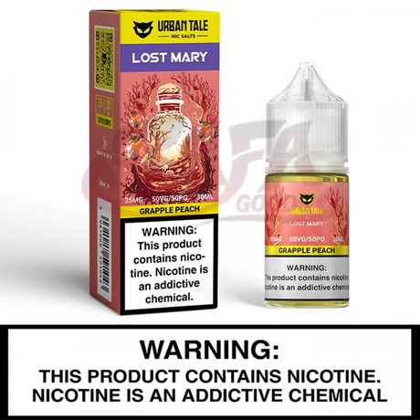 Grapple Peach Urban Tale x Lost Mary Salt Nic E-Liquid 30ML