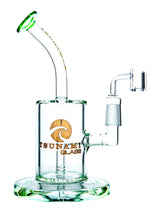 Green 10-Inch Tsunami Micro Glass Waterpipe