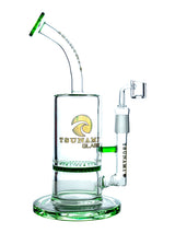 Green 11" Tsunami Concentrate Rig – Honeycomb Water Pipe
