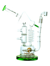 Green 12" Tsunami Concentrate Rig – Sprinkler Honeycomb Twist Recycler
