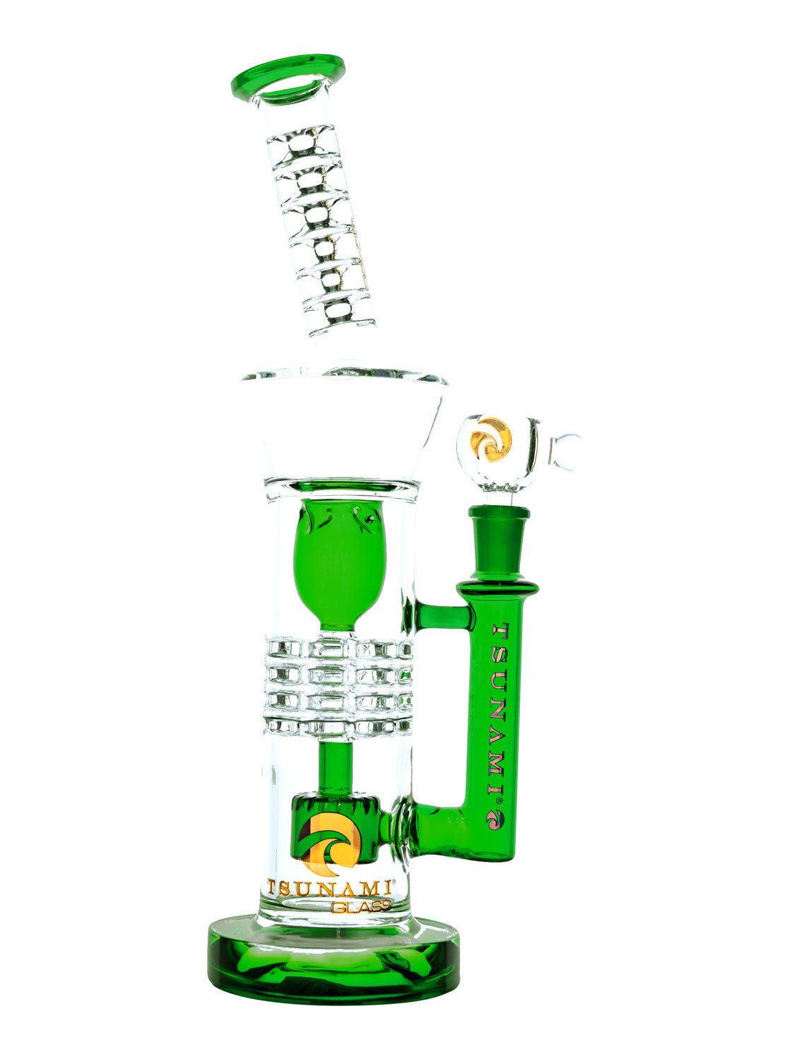 Green 12" Tsunami Shower Head Grenade Water Pipe