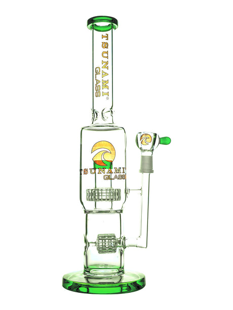 Green 14" Tsunami Showerhead Stereo Water Pipe