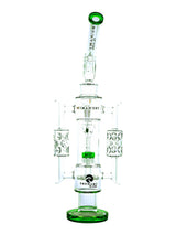 Green 20" Tsunami Sprinkler Shower Head Recycler Water Pipe