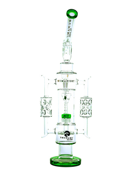 Green 20" Tsunami Sprinkler Shower Head Recycler Water Pipe