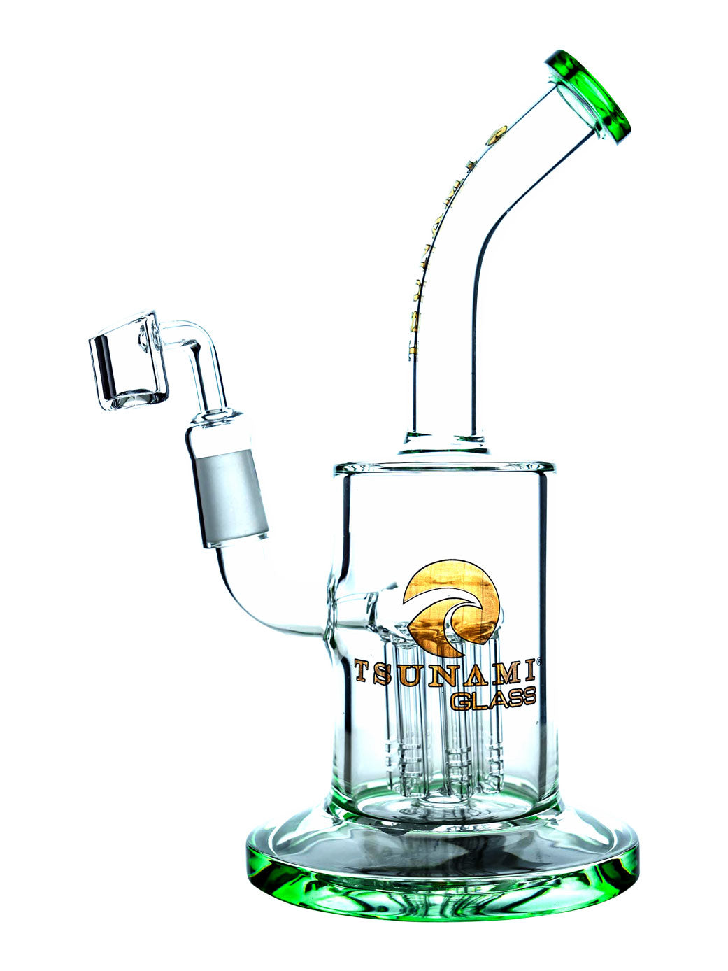 Green 9" Tsunami Concentrate Rig – Tree Perc Water Pipe