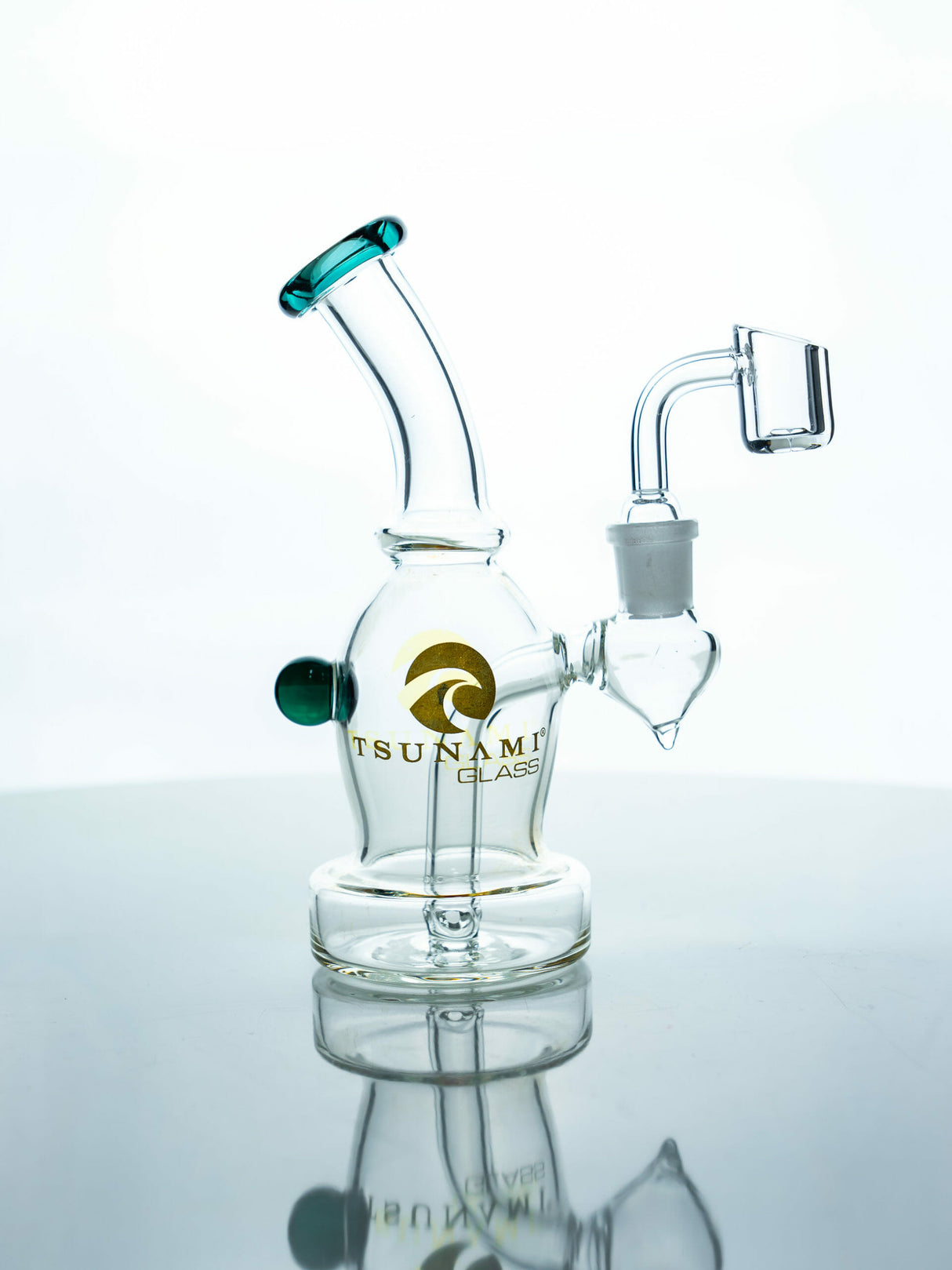 Green Tsunami 6” Mini Egg Dab Rig – Glass Pipe