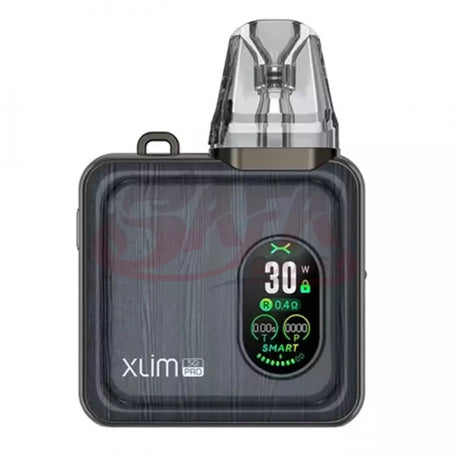 Gunmetal Wood Xlim SQ Pro Kit Pod System - Oxva