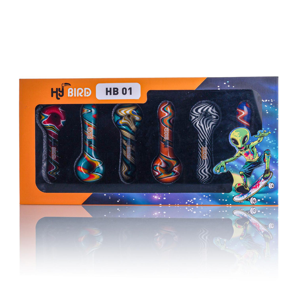 HB 01 Hand Pipe Display [6PC] - Hy Bird
