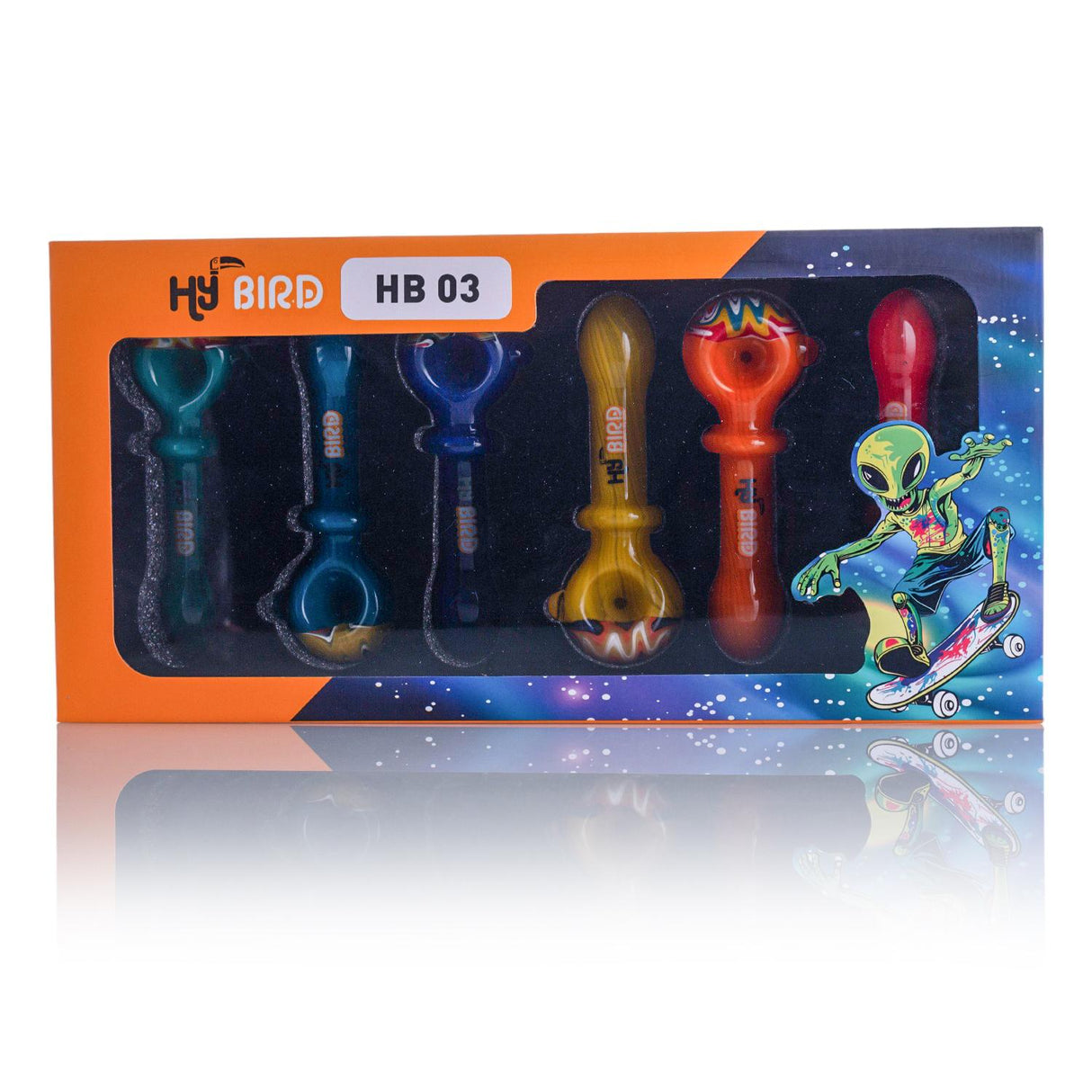 HB 03 Hand Pipe Display [6PC] - Hy Birds