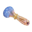 Hand Pipe - 4" Blue and Green Spiral Fume