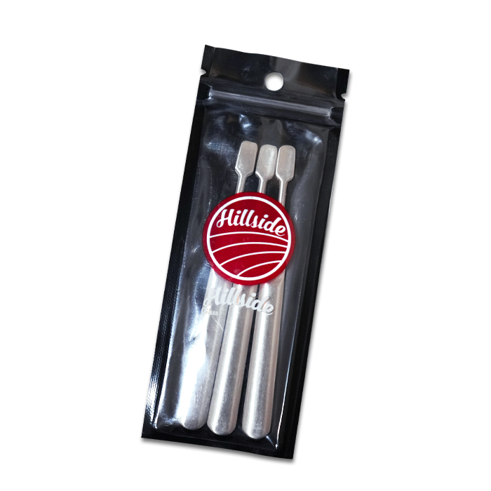 Hillside Glass Small Stainless Steel Dabber Set w/ Handle 3PC