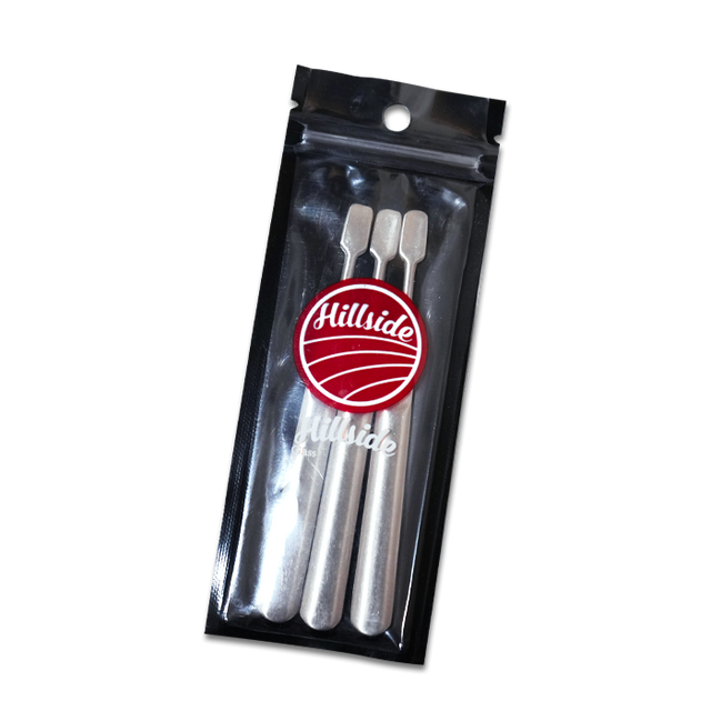 Hillside Glass Small Stainless Steel Dabber Set w/ Handle 3PC