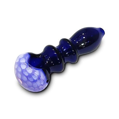 Honeycomb Design 2-Tone Glass Hand Pipe