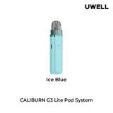 Ice Blue Caliburn G3 Lite Pod System - Uwell